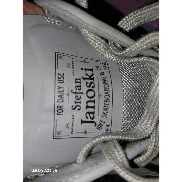 Nike STEFAN JANOSKI HYPERFEEL  Grey Black Men's 7.5 Skateboarding Shoes - Picture 11 of 12